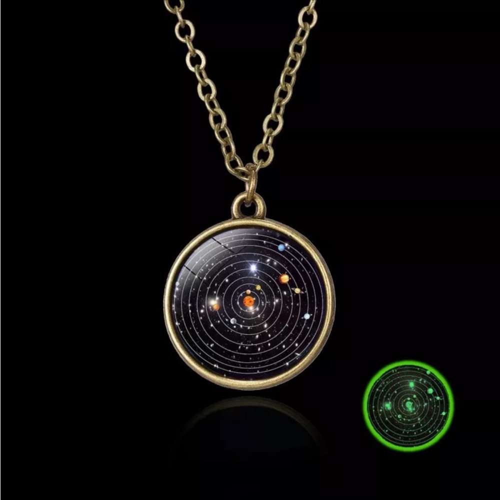 Glow-in-the-Dark Solar System Necklace
